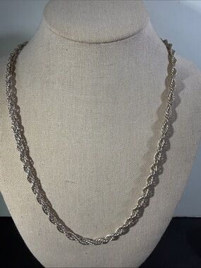 Sterling Silver, 925 Statement Rope Chain Necklace - 30”